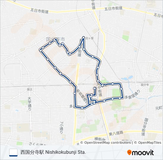日吉町 bus Line Map