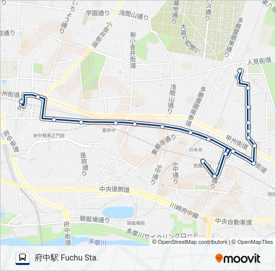 朝日町 の路線図