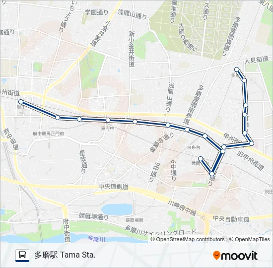 朝日町 の路線図