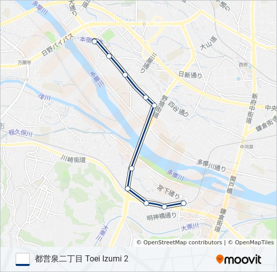桜19 bus Line Map