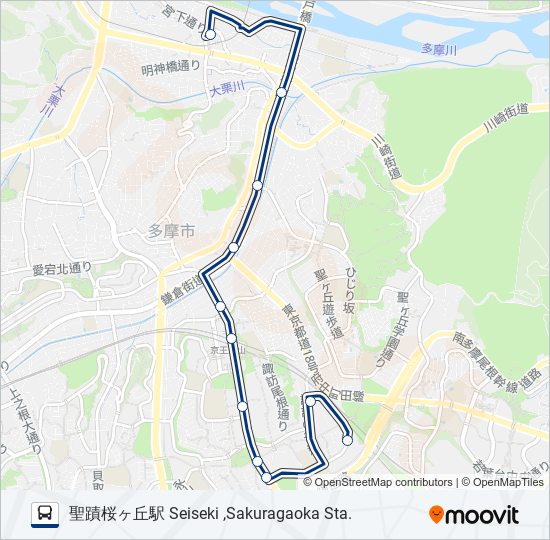 桜22 bus Line Map