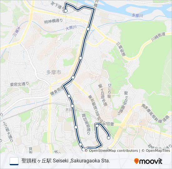 桜22 バスの路線図