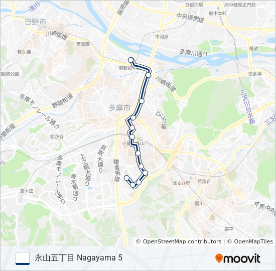 桜23 バスの路線図