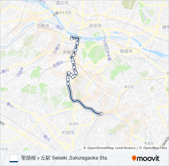 桜24 バスの路線図