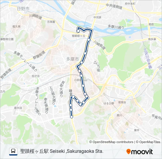 桜25 の路線図