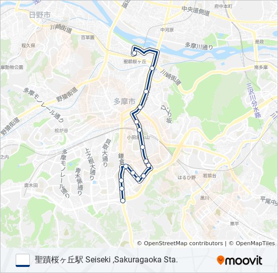 桜25 bus Line Map