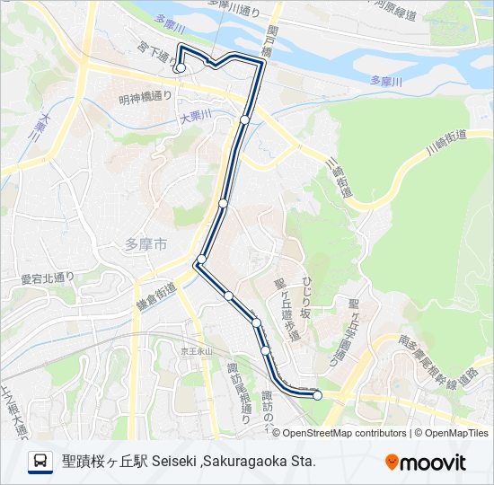 桜27 バスの路線図