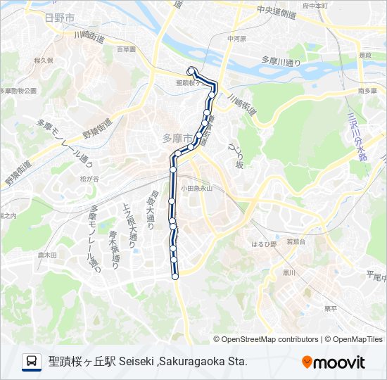 桜47 バスの路線図