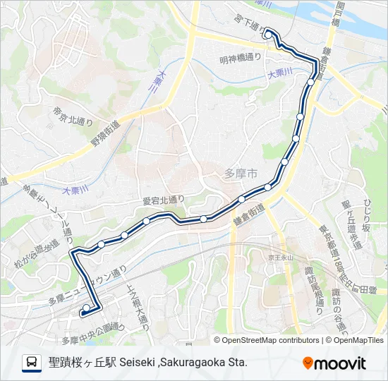 桜62 の路線図