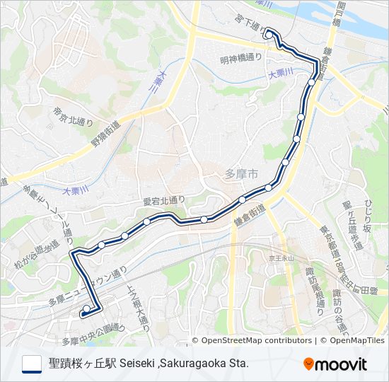 桜62 bus Line Map