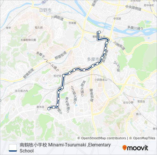 桜63 バスの路線図