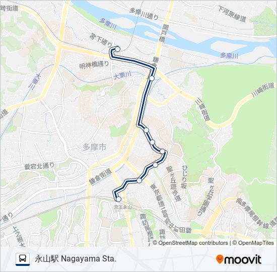 桜65 バスの路線図