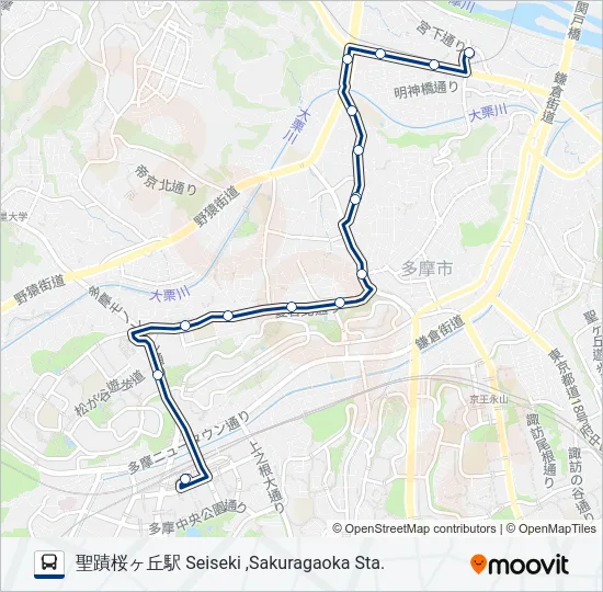 桜72 の路線図