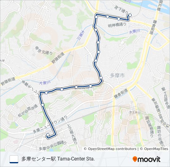 桜72 バスの路線図