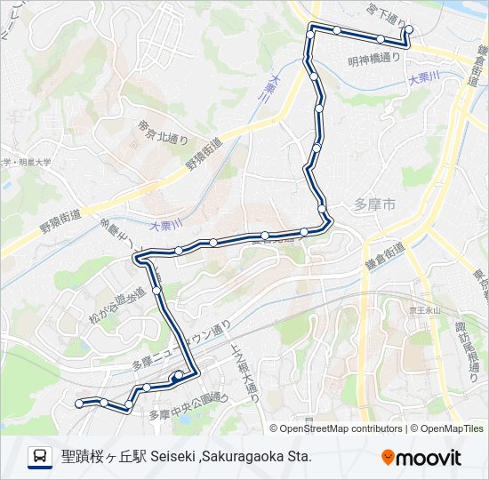 桜73  Line Map