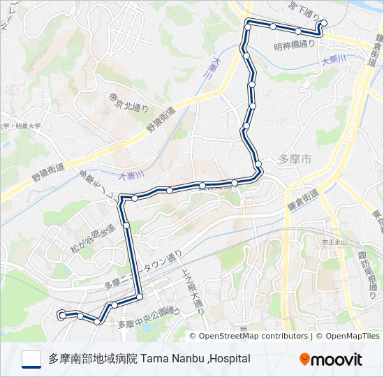桜73 バスの路線図