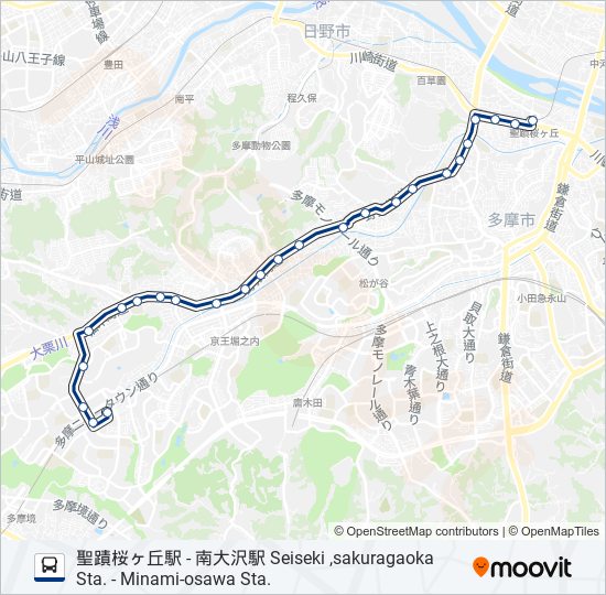 桜80 バスの路線図