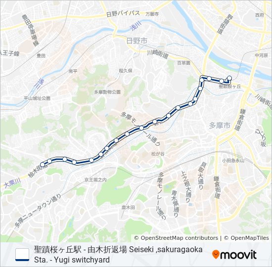 桜83 バスの路線図