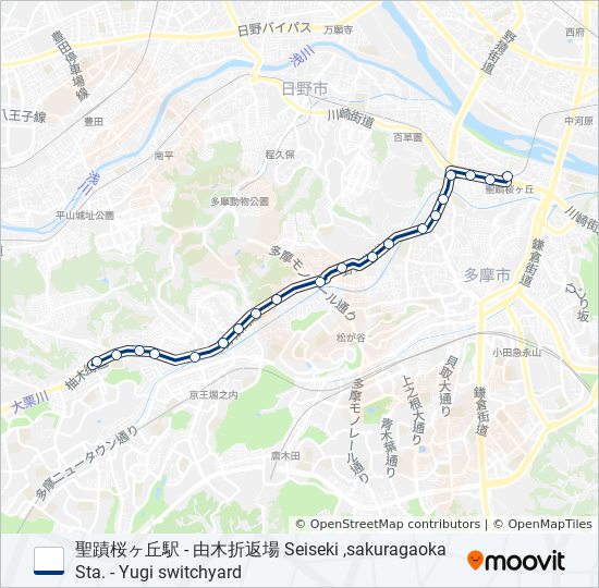 桜83 bus Line Map