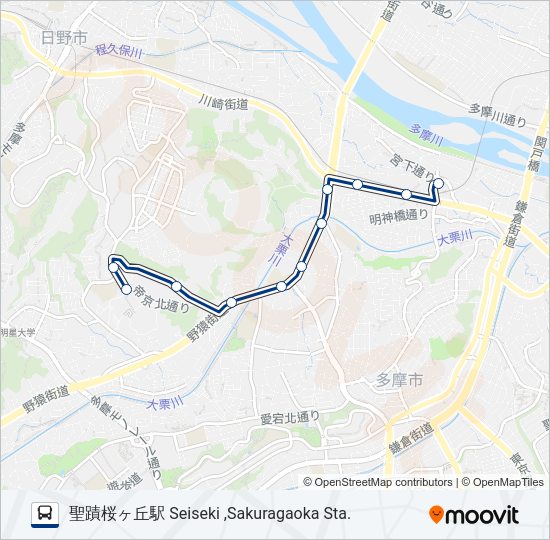 桜87  Line Map