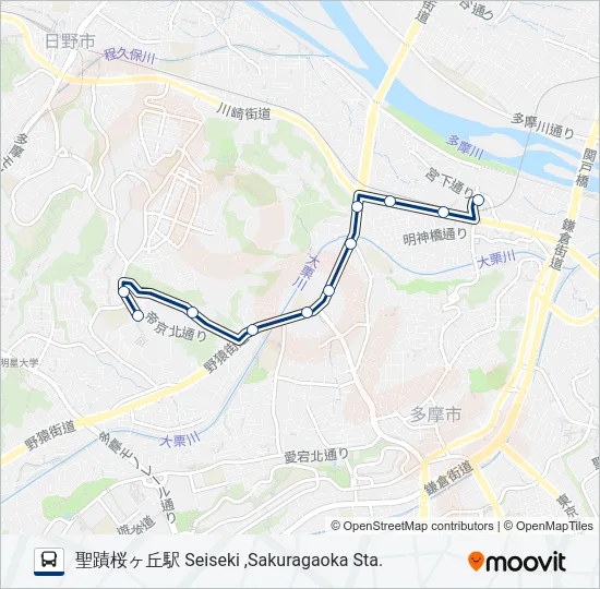 桜87 の路線図