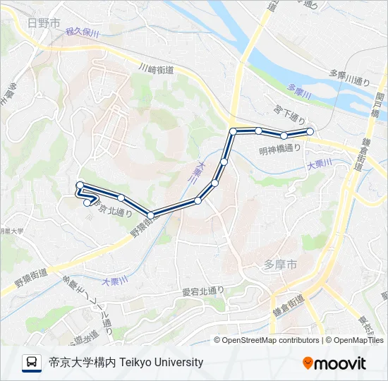 桜87  Line Map