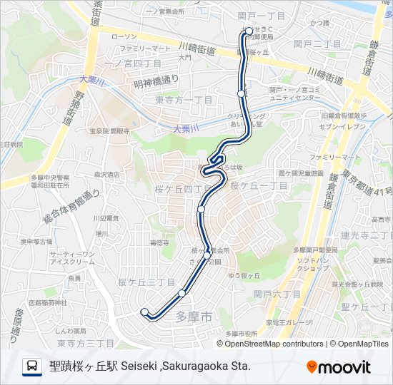 桜91  Line Map