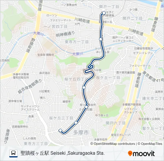 桜91  Line Map