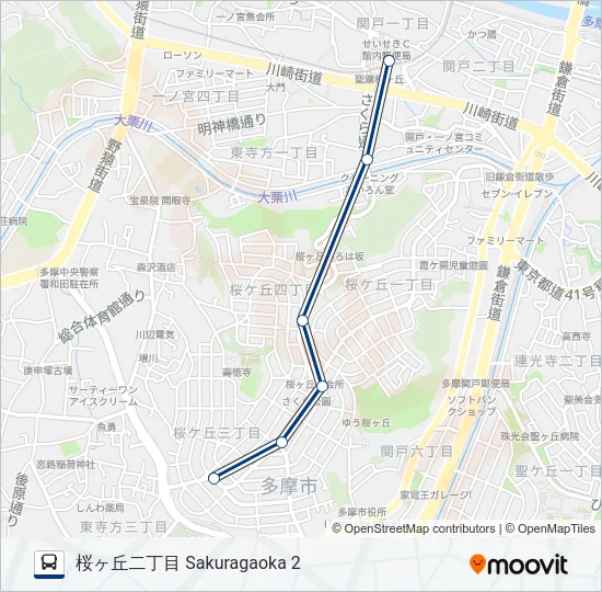 桜91  Line Map