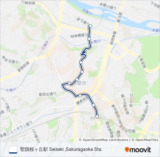 桜92 バスの路線図