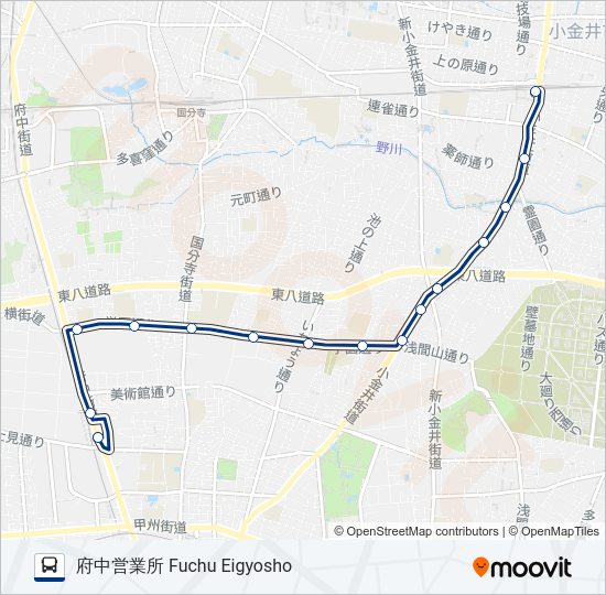 武66  Line Map