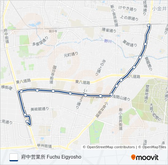 武66 bus Line Map