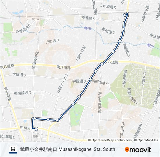 武71 bus Line Map