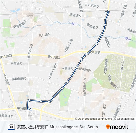 武71 バスの路線図