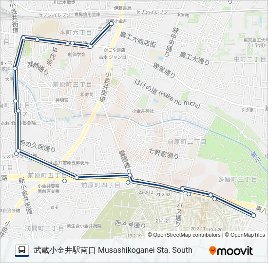 武84 の路線図