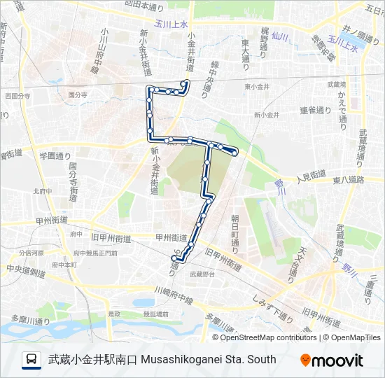 武85 の路線図