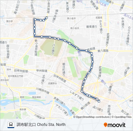 武93 bus Line Map