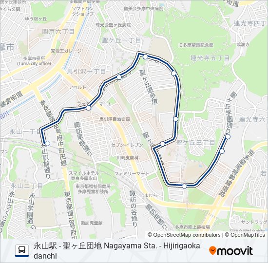 永34 バスの路線図