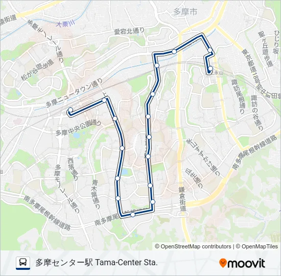 永65 の路線図