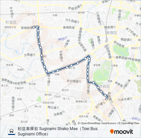 渋66 の路線図