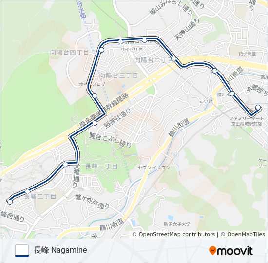稲11 バスの路線図