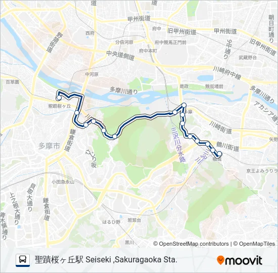 稲22 の路線図