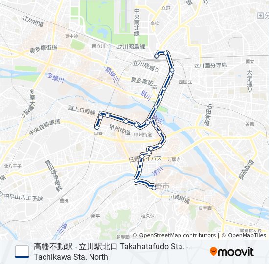 立65 バスの路線図