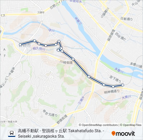 落川線  Line Map
