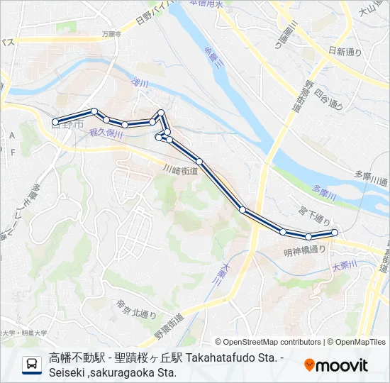 落川線 の路線図