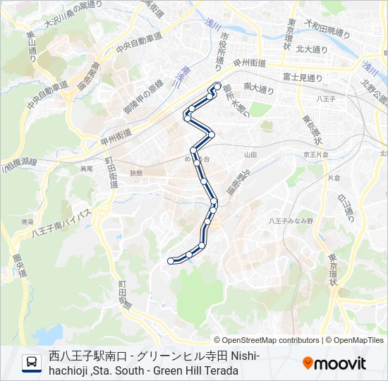 西55  Line Map