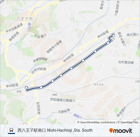 西62 bus Line Map