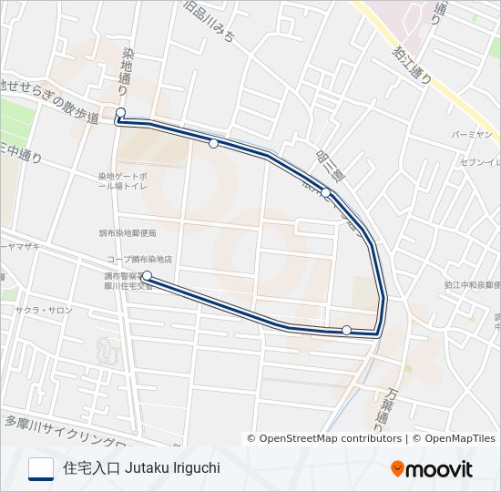 調01 bus Line Map