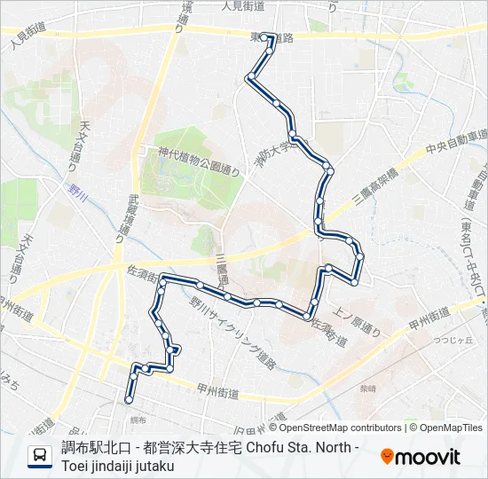 調37 の路線図