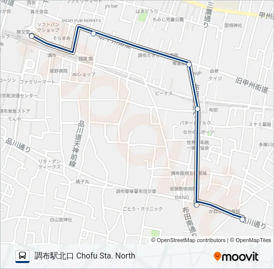 調39 の路線図